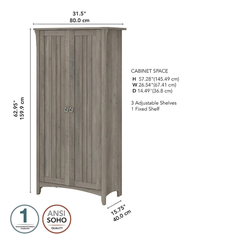 Armoire haute de rangement avec portes