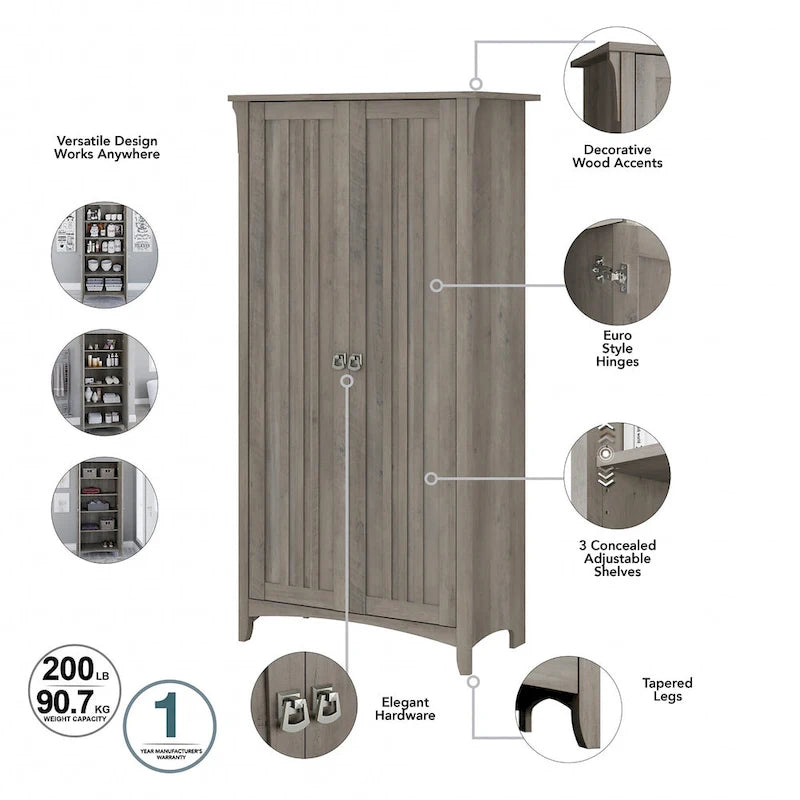 Armoire haute de rangement avec portes