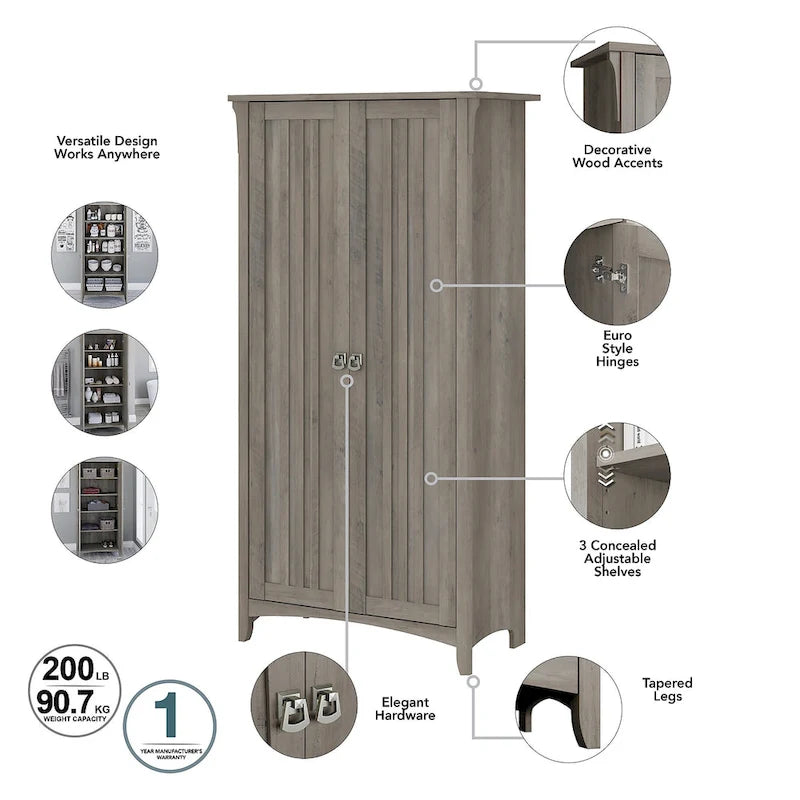 Armoire haute de rangement avec portes