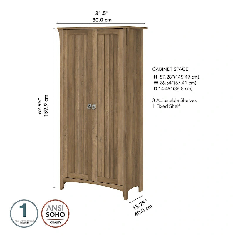 Armoire haute de rangement avec portes