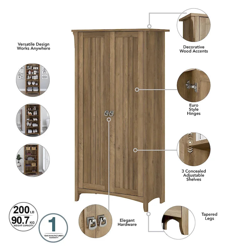 Armoire haute de rangement avec portes