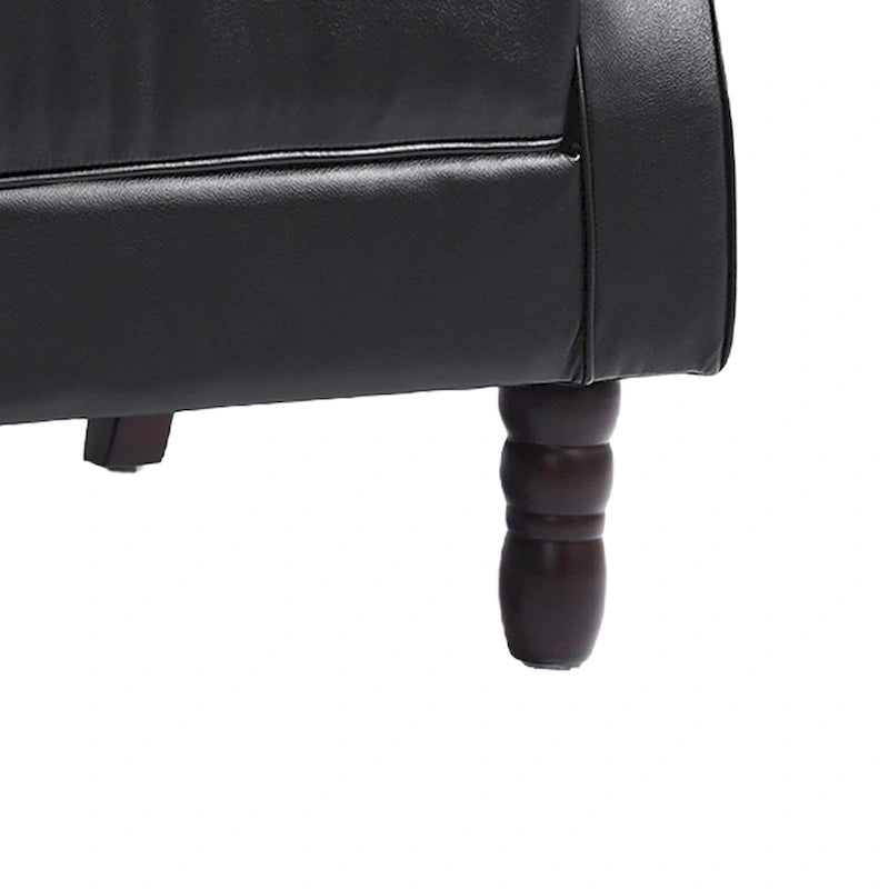 Fauteuil d'appoint club à oreilles capitonné