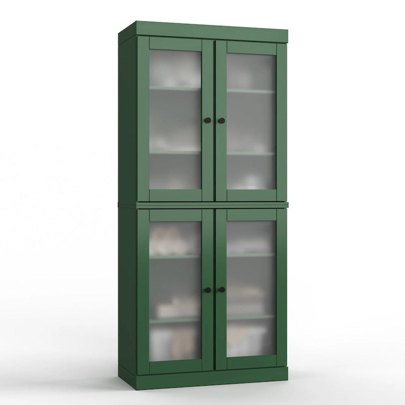 Meuble de salle de bain 32 po en bois massif avec portes optionnelles