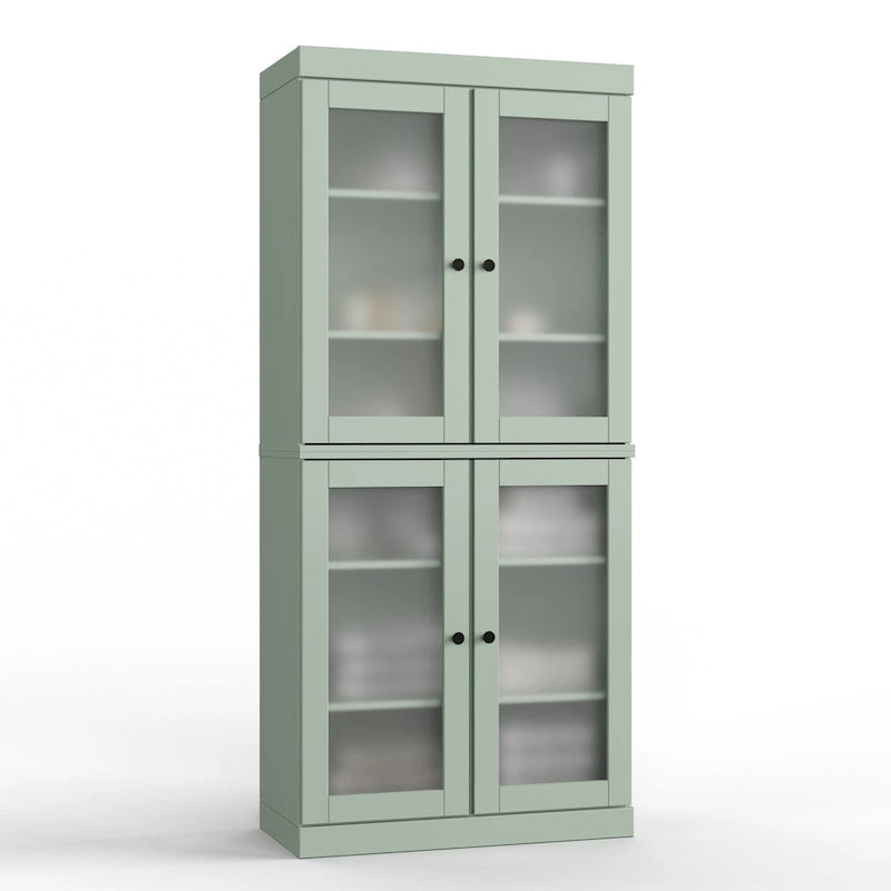 Meuble de salle de bain 32 po en bois massif avec portes optionnelles