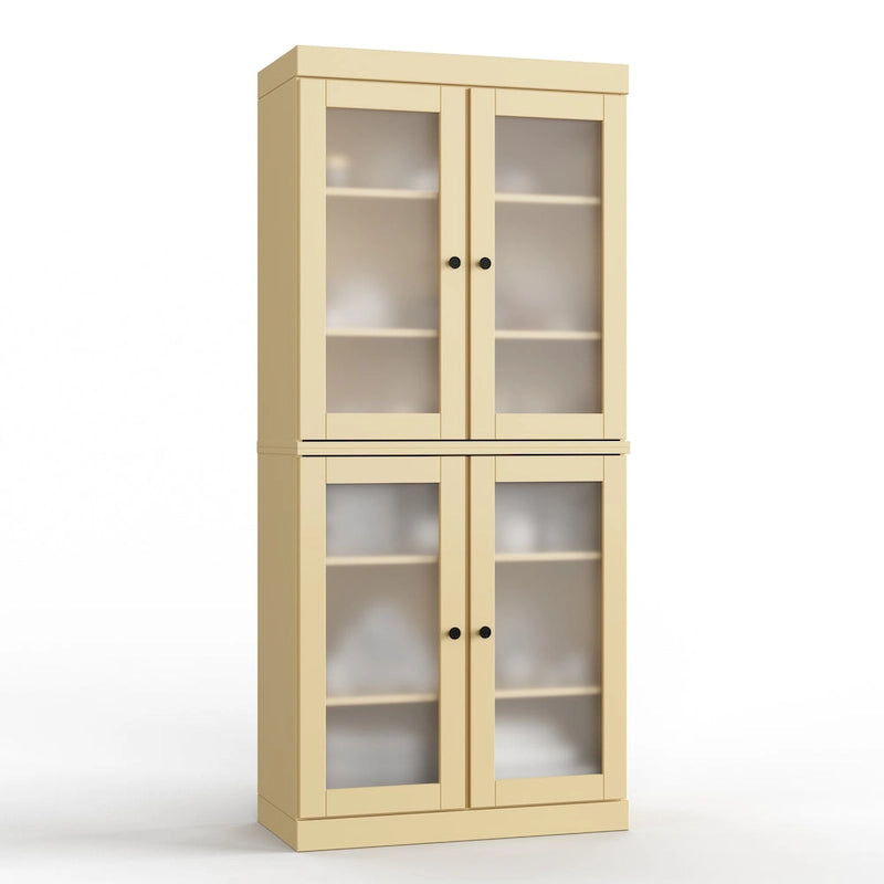 Meuble de salle de bain 32 po en bois massif avec portes optionnelles