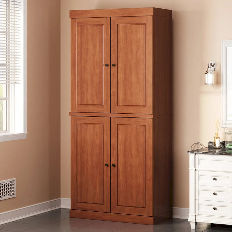 Meuble de salle de bain 32 po en bois massif avec portes optionnelles