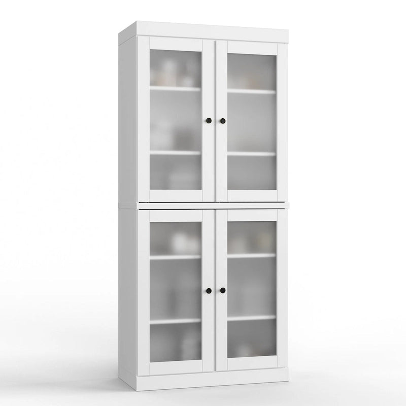 Meuble de salle de bain 32 po en bois massif avec portes optionnelles