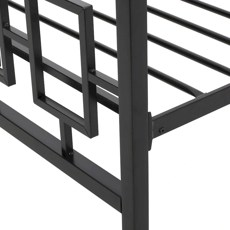 Cadre de lit plateforme King-Size en fer moderne