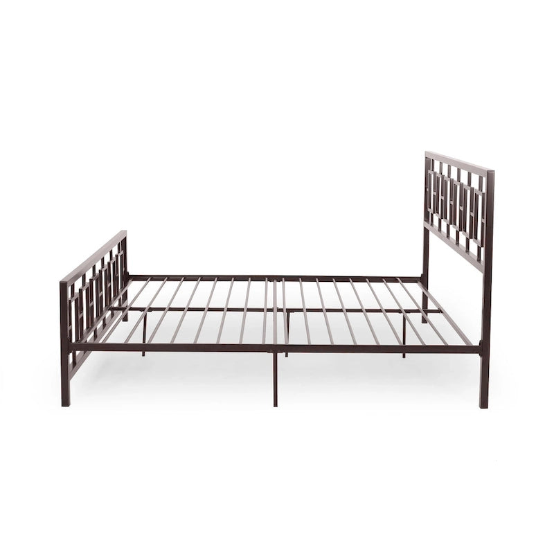 Cadre de lit plateforme King-Size en fer moderne