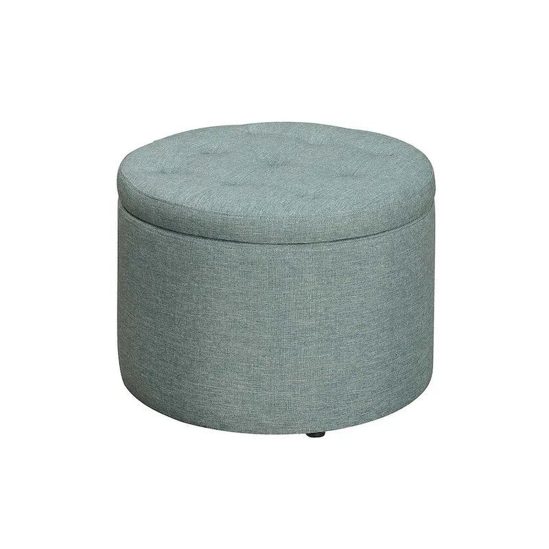 Pouffe de rangement rond pour chaussures