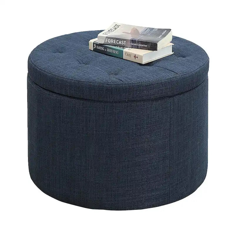Pouffe de rangement rond pour chaussures