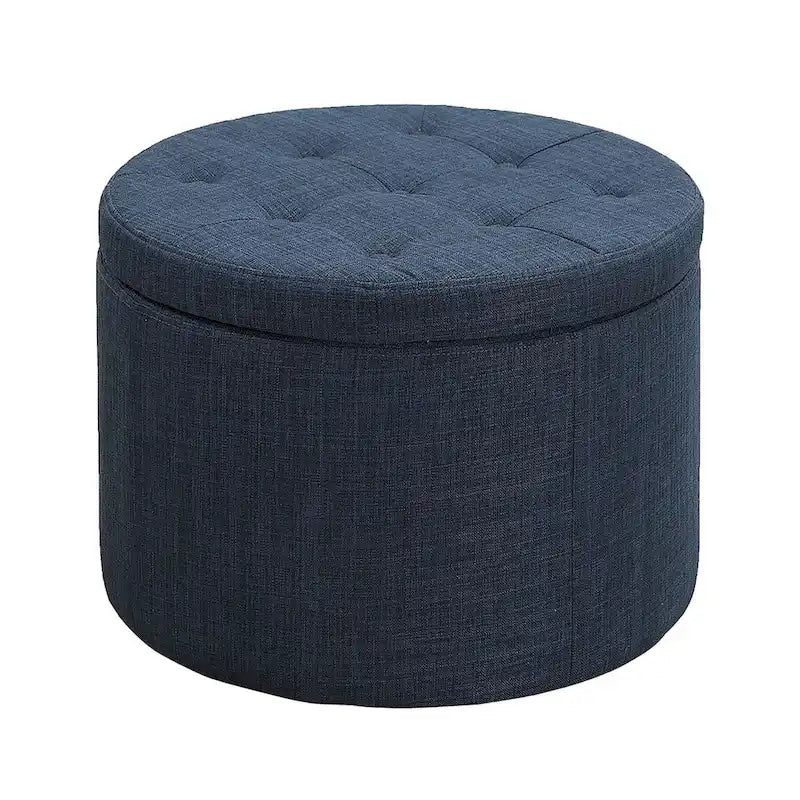 Pouffe de rangement rond pour chaussures