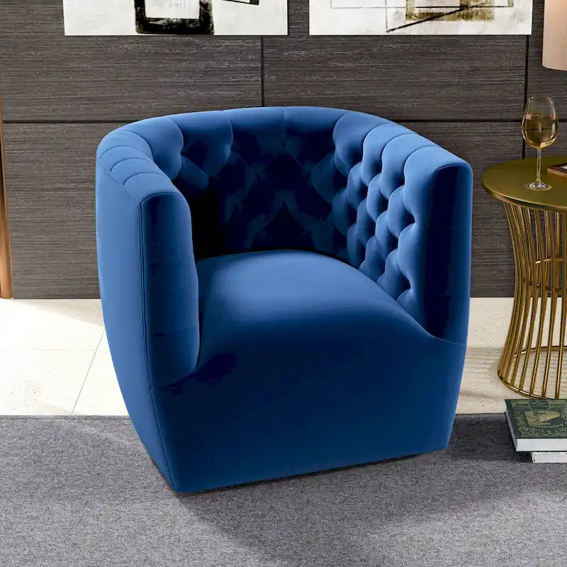 Fauteuil pivotant confortable style Mid-Century Modern