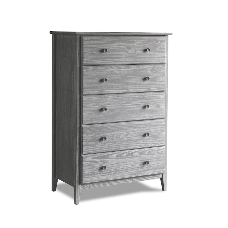 Commode côtière en bois massif à 5 tiroirs