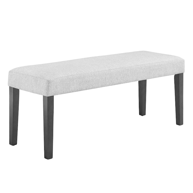 Table de salle à manger moderne avec plateau en verre et base miroir