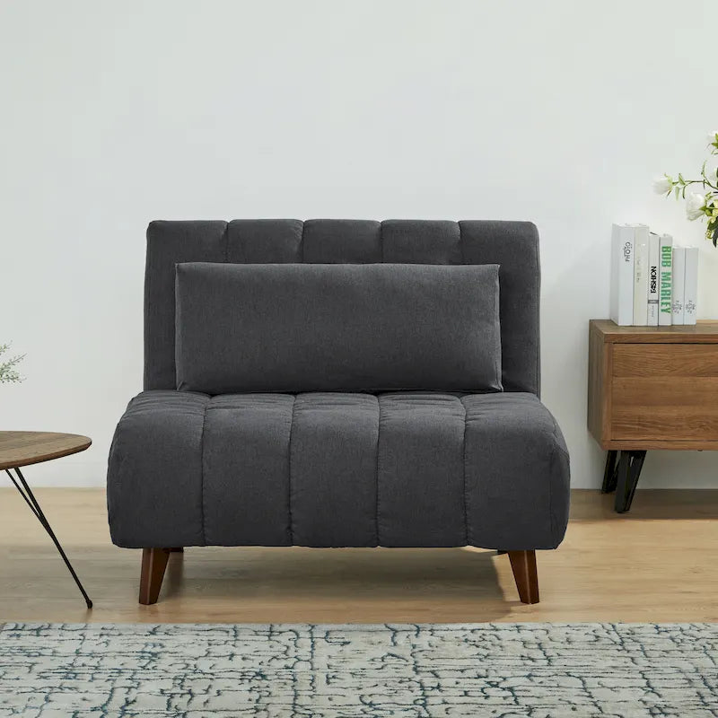 Chaise convertible moderne qui se transforme en chaise longue ou en lit simple