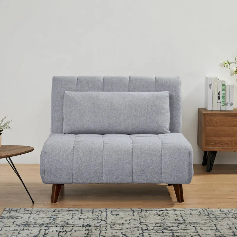 Chaise convertible moderne qui se transforme en chaise longue ou en lit simple