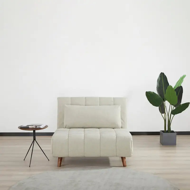 Chaise convertible moderne qui se transforme en chaise longue ou en lit simple