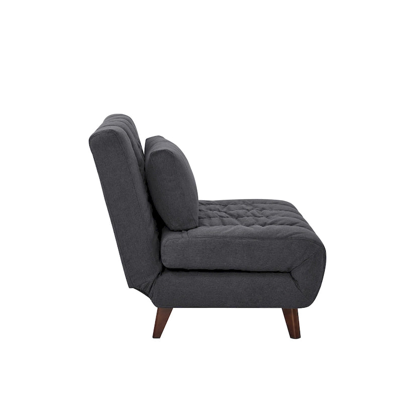 Chaise convertible moderne qui se transforme en chaise longue ou en lit simple