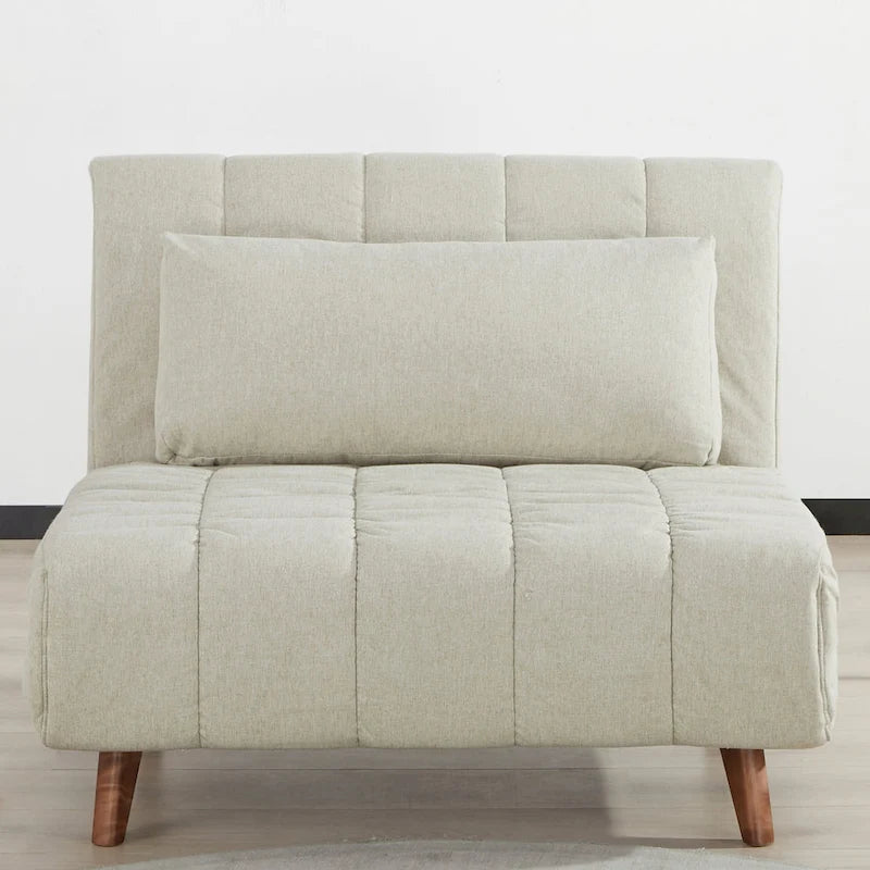 Chaise convertible moderne qui se transforme en chaise longue ou en lit simple