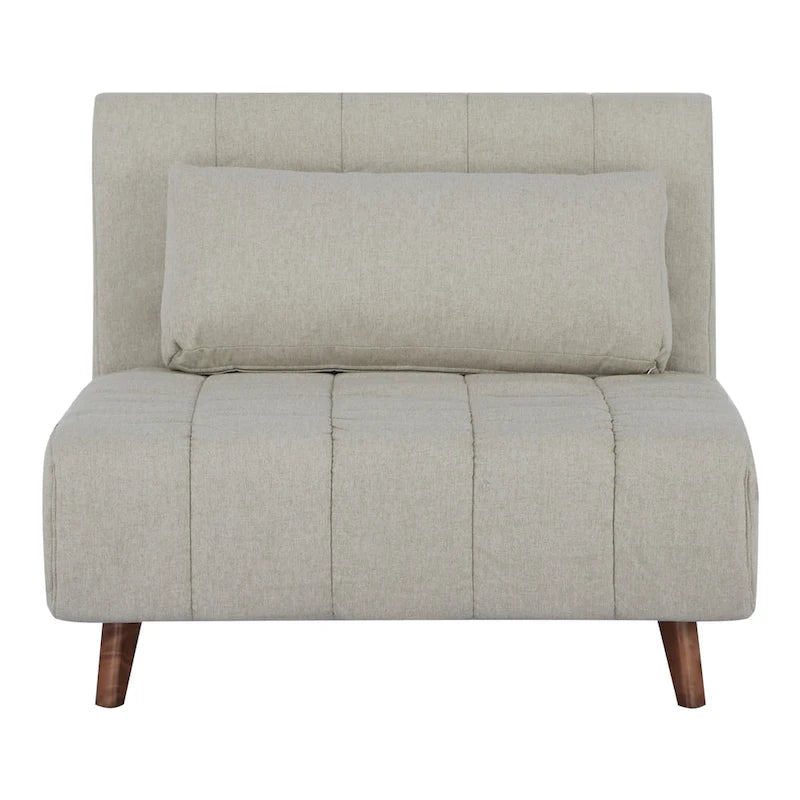 Chaise convertible moderne qui se transforme en chaise longue ou en lit simple