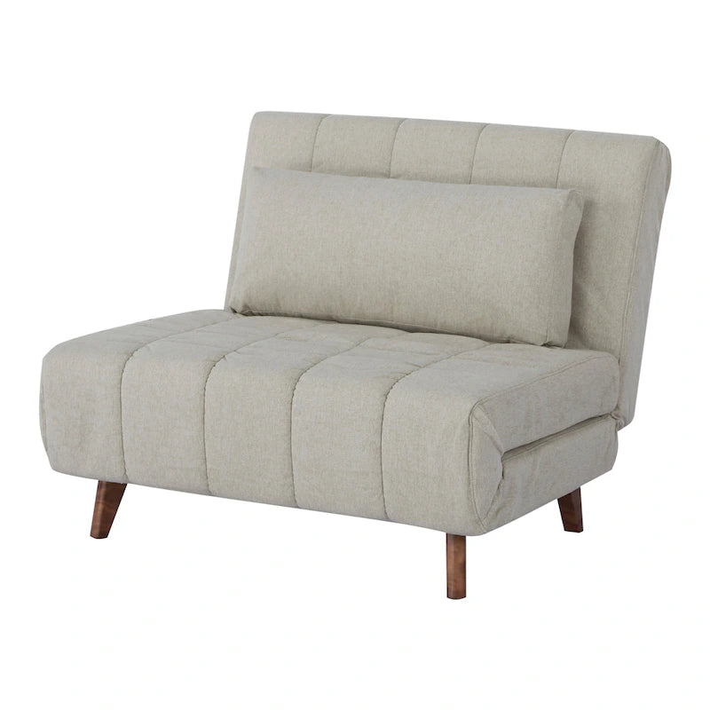 Chaise convertible moderne qui se transforme en chaise longue ou en lit simple