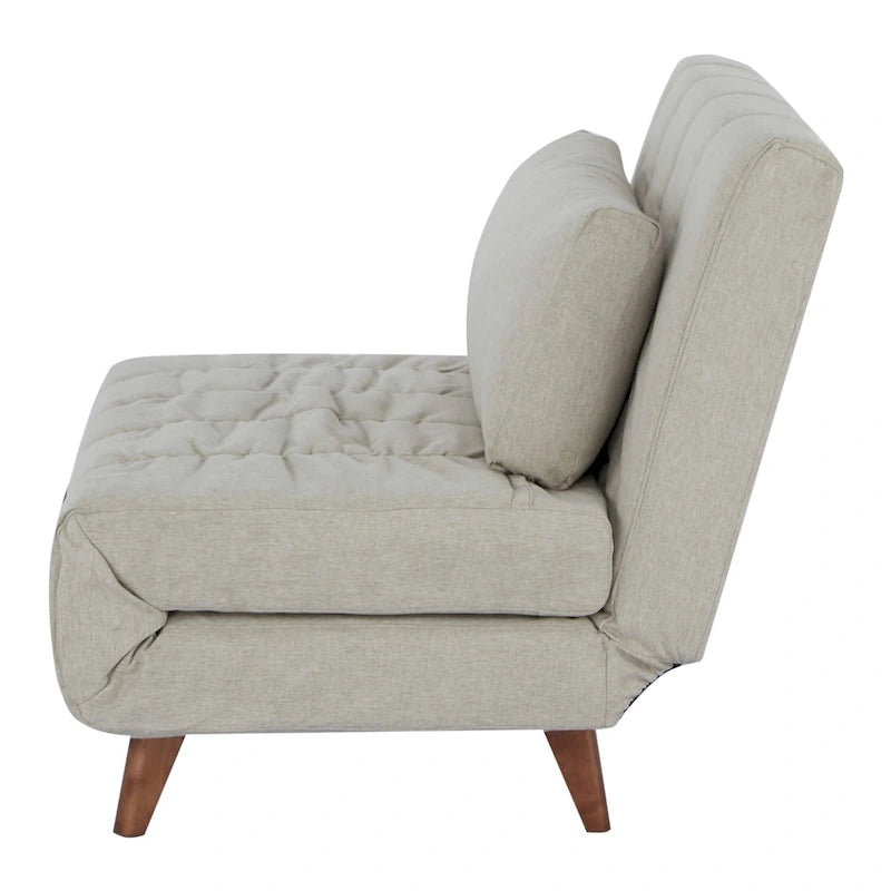 Chaise convertible moderne qui se transforme en chaise longue ou en lit simple