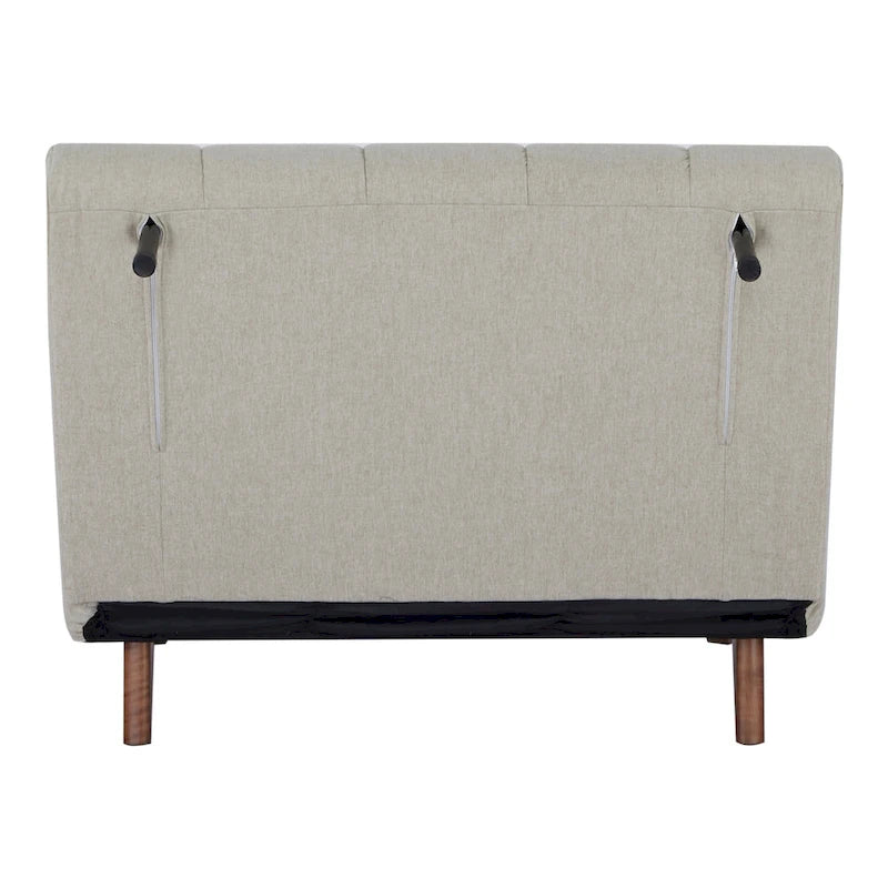 Chaise convertible moderne qui se transforme en chaise longue ou en lit simple