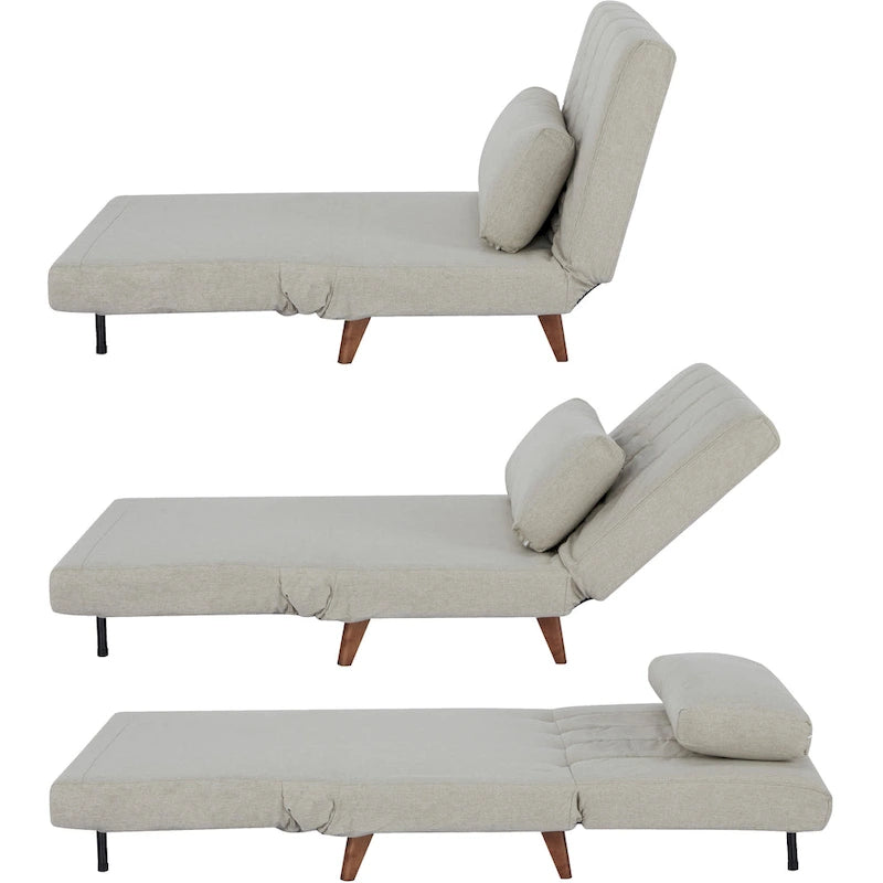 Chaise convertible moderne qui se transforme en chaise longue ou en lit simple