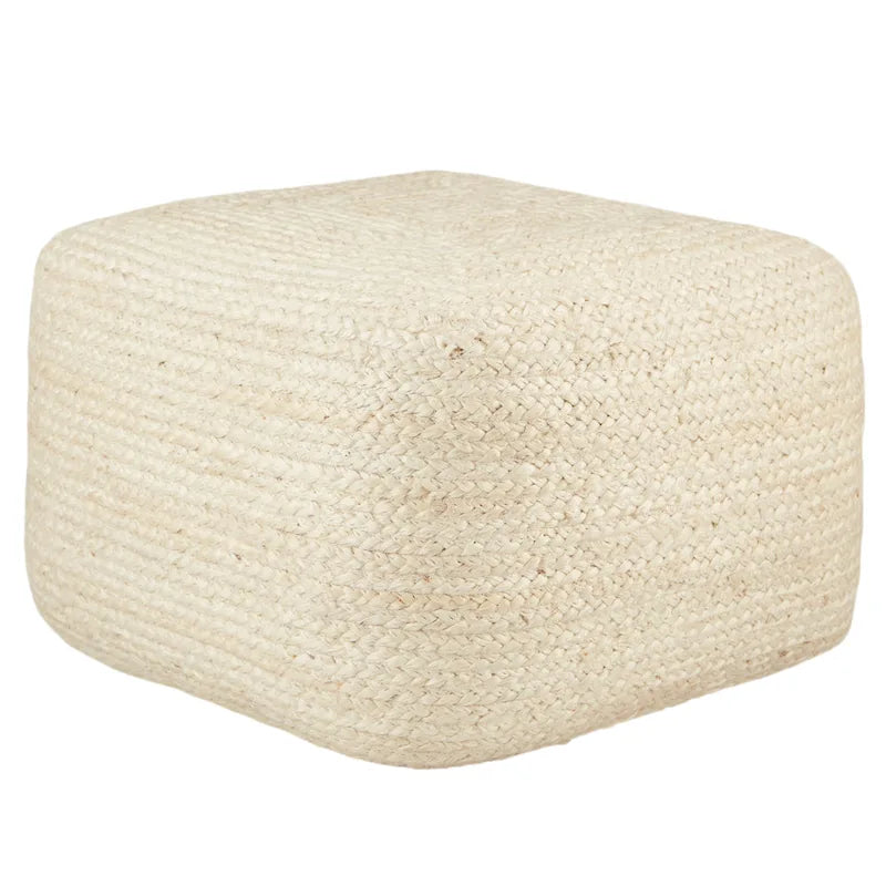 Pouf/Repose-pieds carré en jute