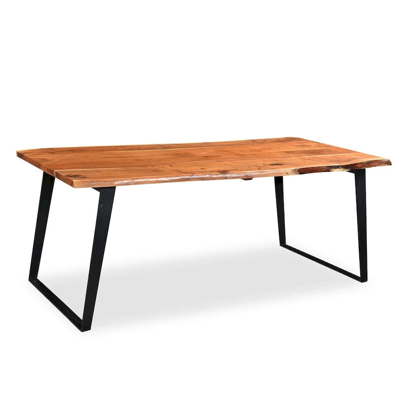 Timbergirl Solid Wood Live Edge Dining Table