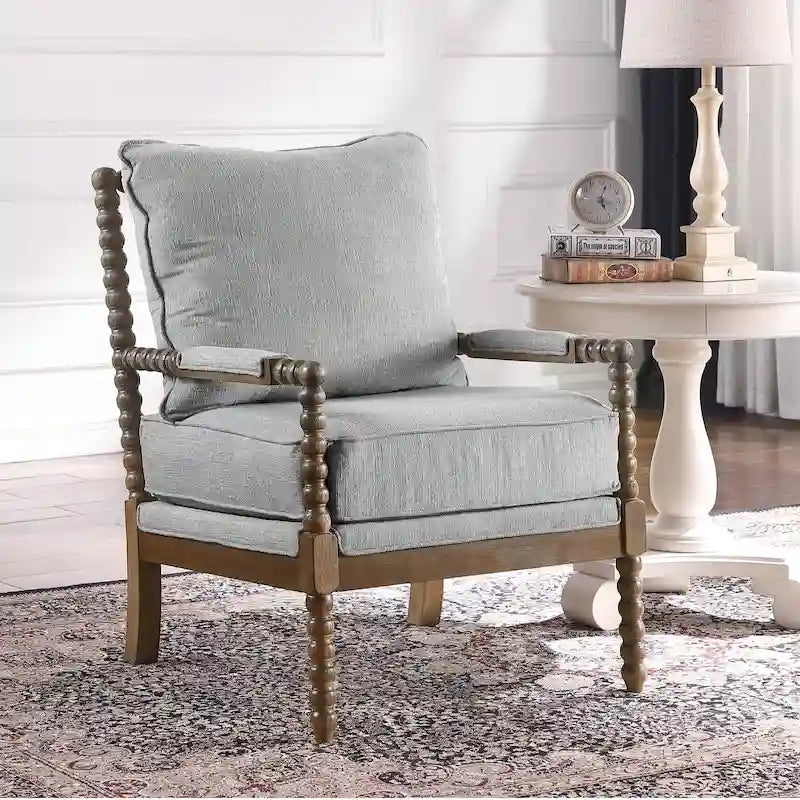 Fauteuil moderne Spindle, Fauteuil d'appoint pour le salon