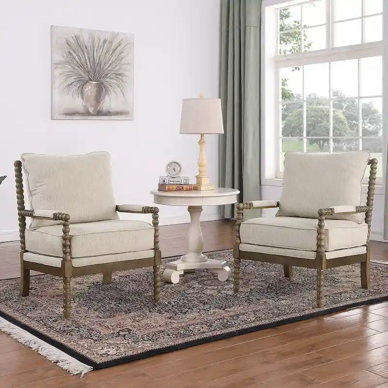 Fauteuil moderne Spindle, Fauteuil d'appoint pour le salon