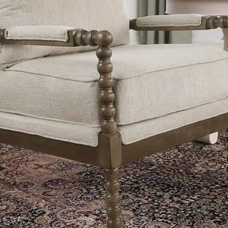 Fauteuil moderne Spindle, Fauteuil d'appoint pour le salon