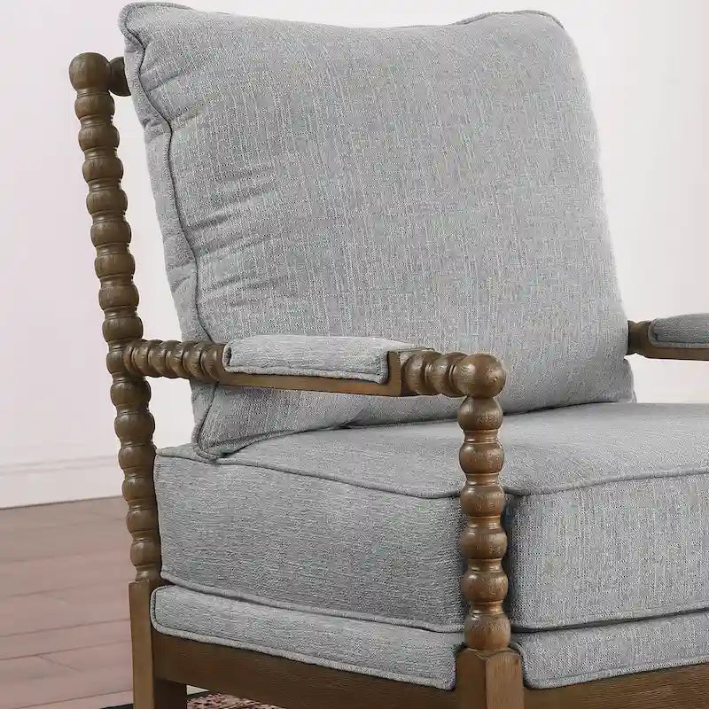 Fauteuil moderne Spindle, Fauteuil d'appoint pour le salon