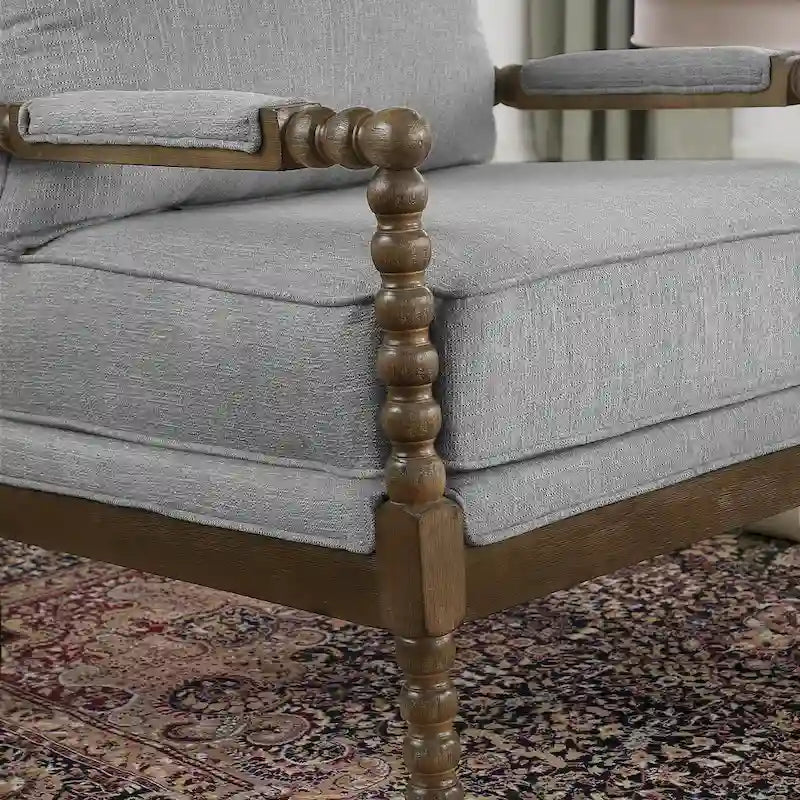 Fauteuil moderne Spindle, Fauteuil d'appoint pour le salon