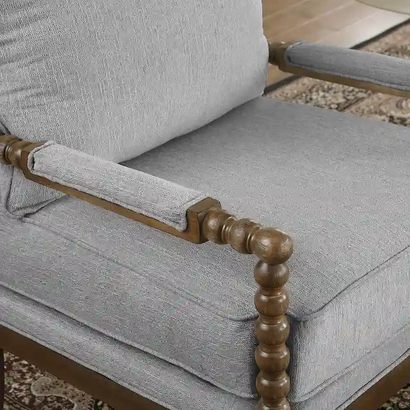 Fauteuil moderne Spindle, Fauteuil d'appoint pour le salon