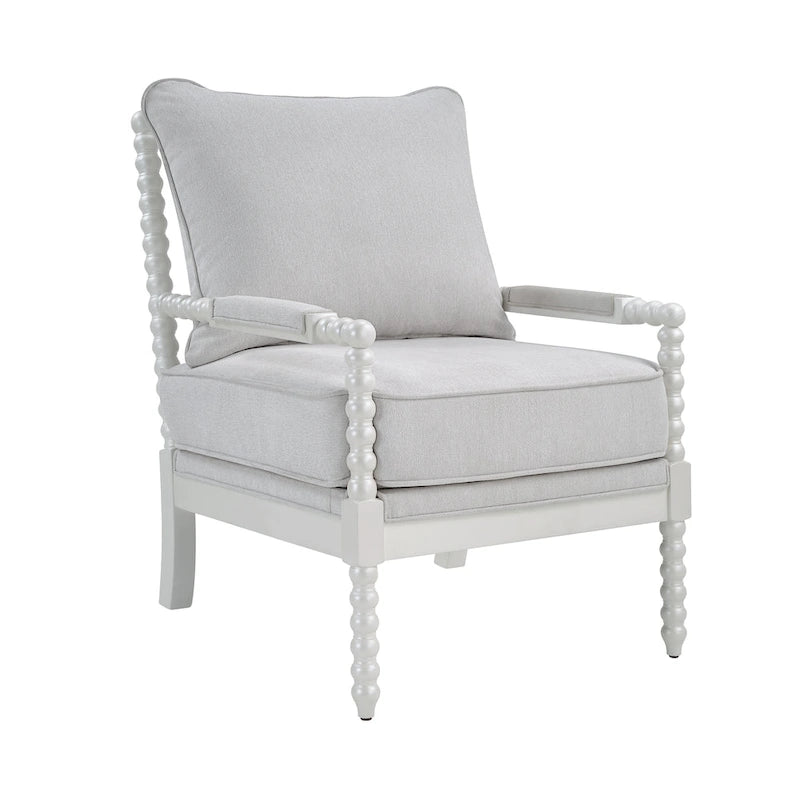 Fauteuil moderne Spindle, Fauteuil d'appoint pour le salon