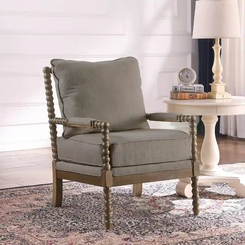 Fauteuil moderne Spindle, Fauteuil d'appoint pour le salon