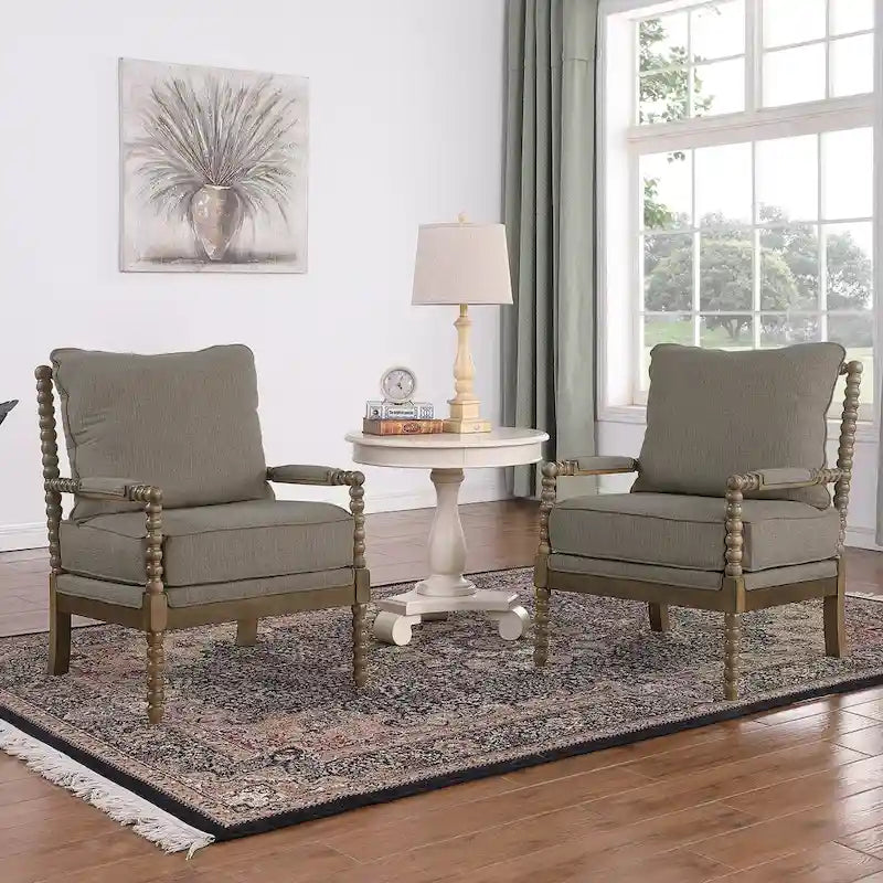 Fauteuil moderne Spindle, Fauteuil d'appoint pour le salon
