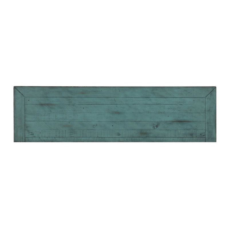 Meuble TV console en bois massif de 165 cm