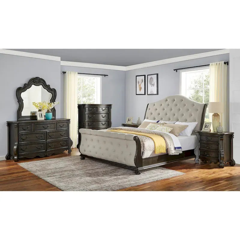 Steve Silver Raymond 6-Piece Sleigh Bedroom Set