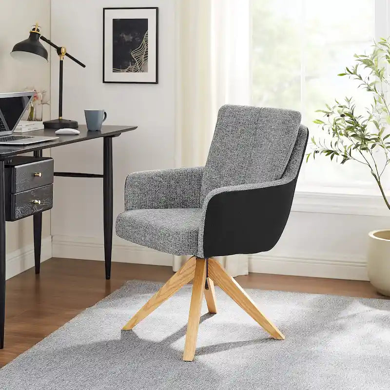 Chaise de bureau pivotante Mid-Century Modern