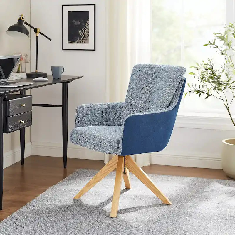Chaise de bureau pivotante Mid-Century Modern