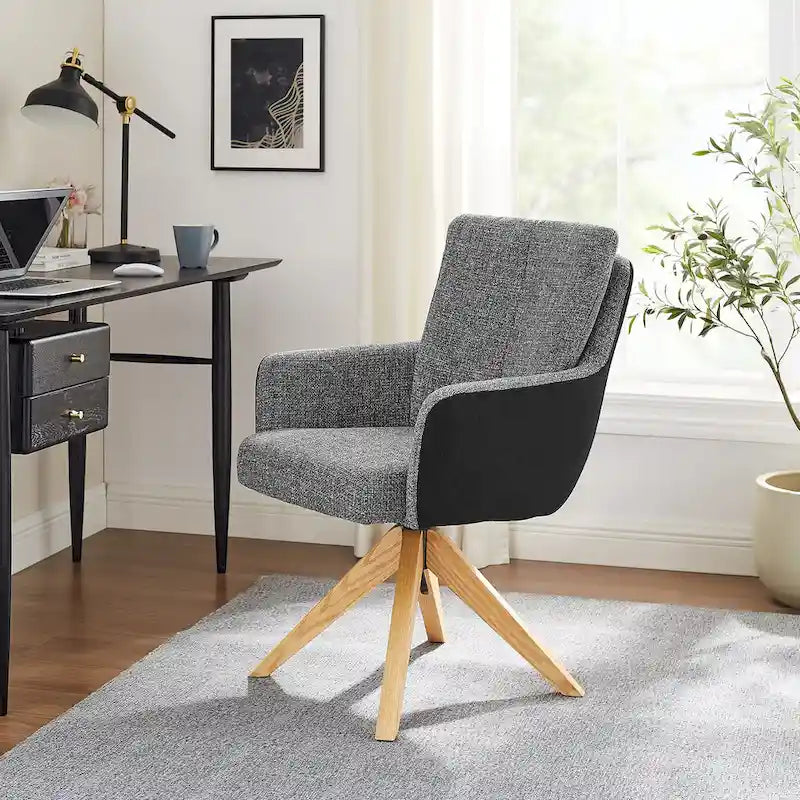 Chaise de bureau pivotante Mid-Century Modern