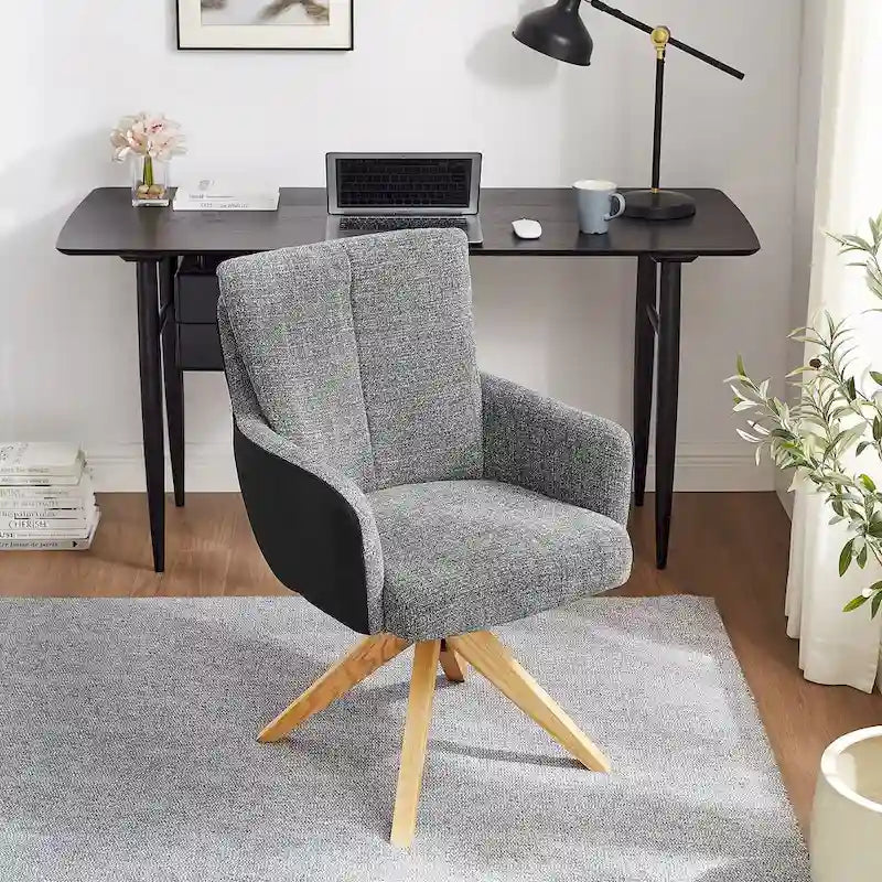 Chaise de bureau pivotante Mid-Century Modern