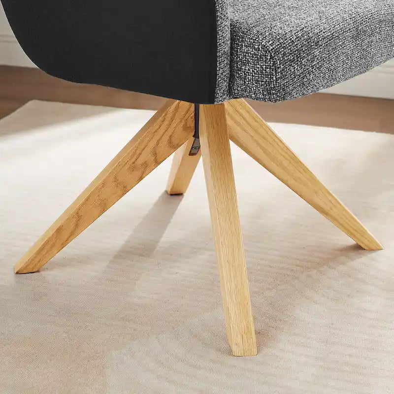 Chaise de bureau pivotante Mid-Century Modern