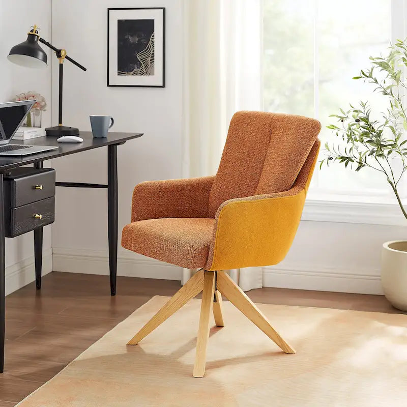 Chaise de bureau pivotante Mid-Century Modern