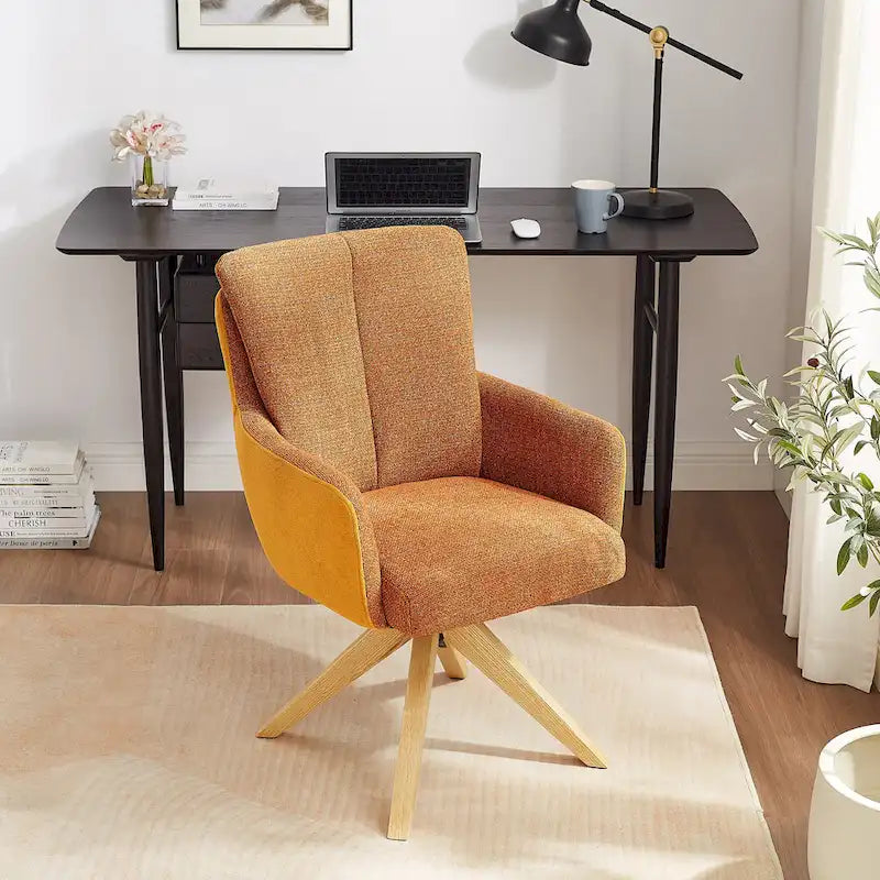 Chaise de bureau pivotante Mid-Century Modern