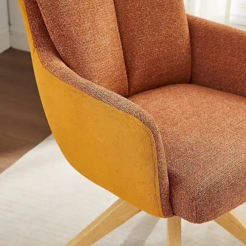 Chaise de bureau pivotante Mid-Century Modern
